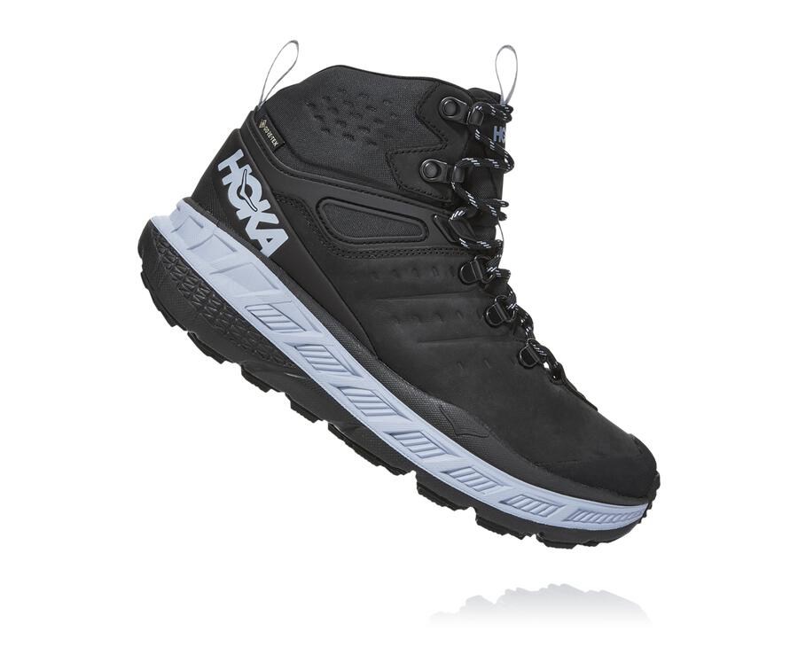 Botas De Montaña Hoka One One Mujer Negros - Stinson Mid Gore-Tex - KIAH08361